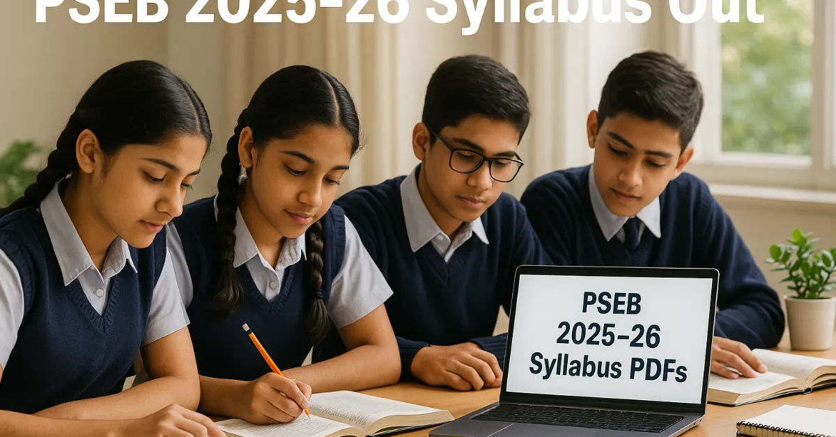 PSEB Class 11 & 12 Syllabus 2025–26 Released